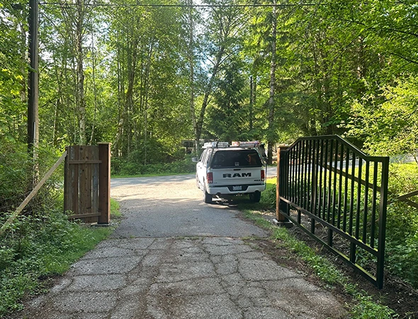 Sliding Gate Off-Track Repair in Highlands, BC
